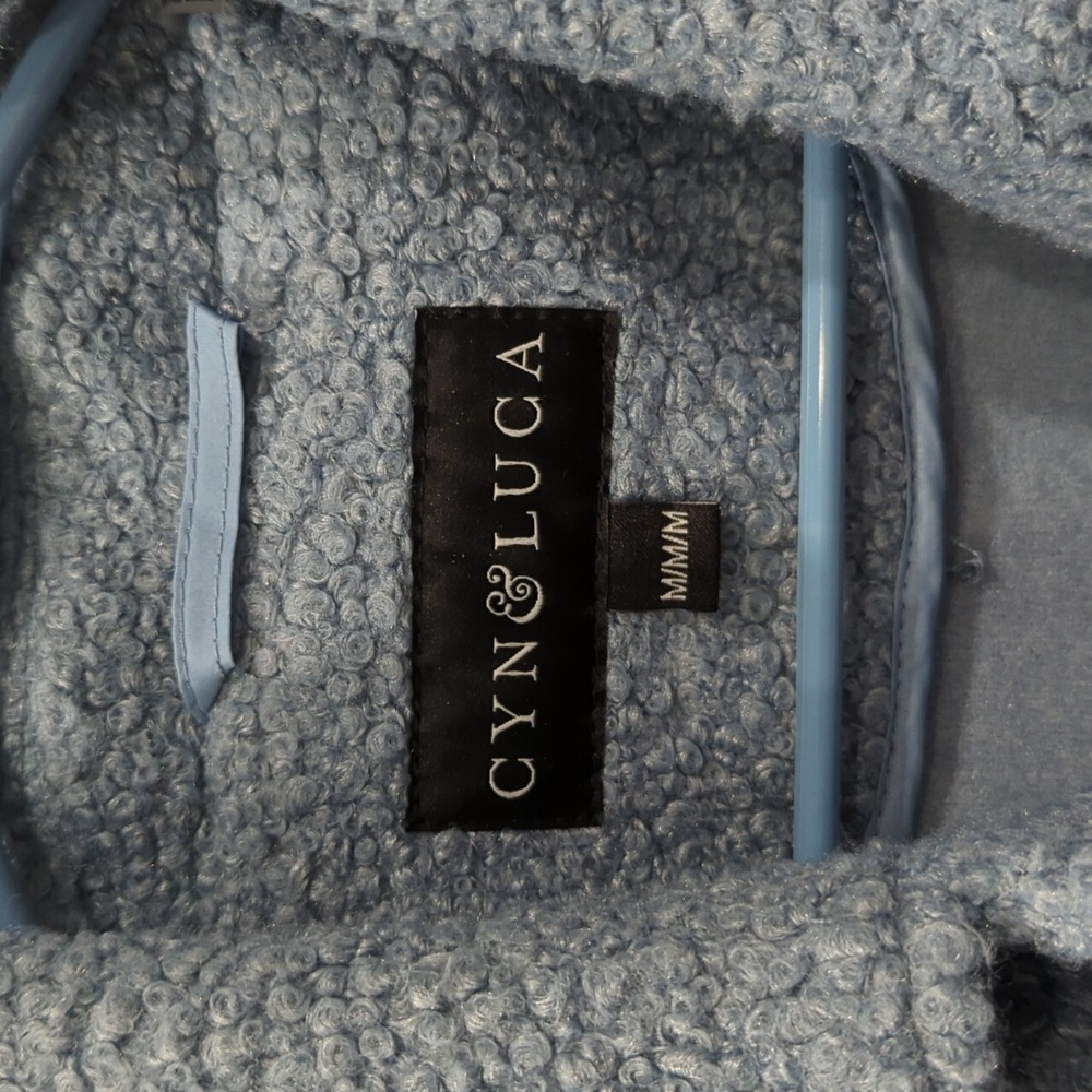 Textured Blue Shacket - Picture 4 of 5